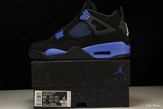 Kicktheory CT8527-018 Black Jordan Retro Game Royal 4 0810